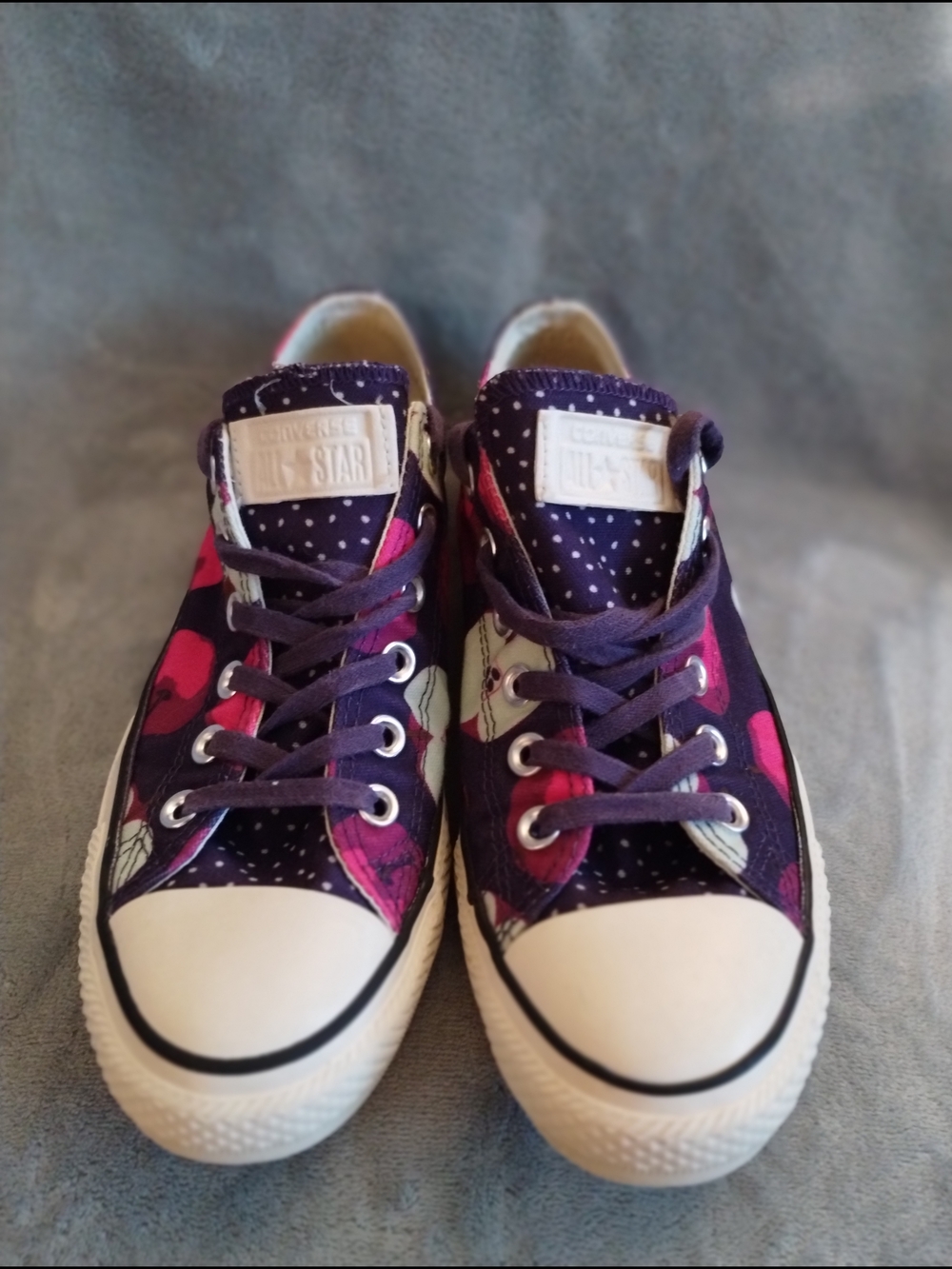 Converse Chuck Taylor All Star Low Top Floral Polka Dot Sneakers Women’s 7.5